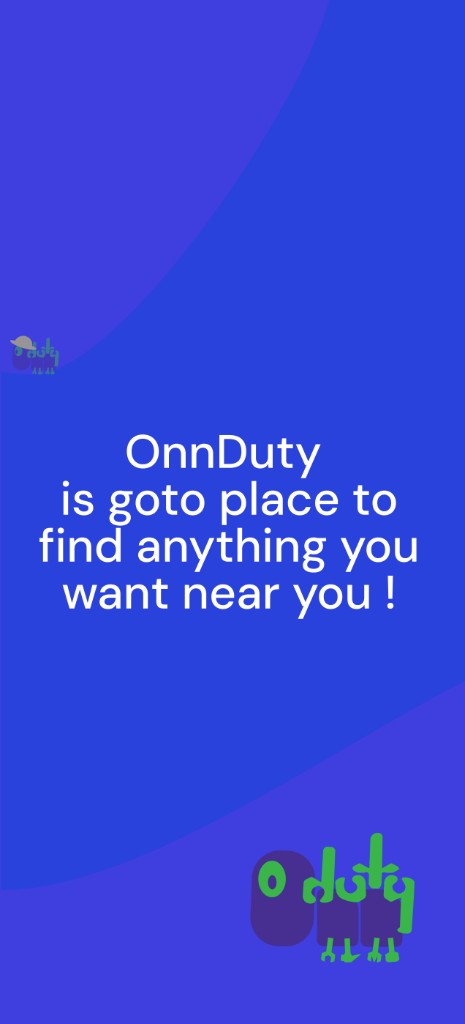 OnnDuty Partner — sign in as worker, shop, repair center, or restaurant